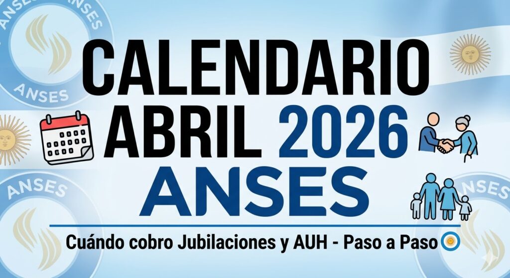 Calendario de Pagos ANSES Abril 2026: Cuándo cobro Jubilaciones y AUH